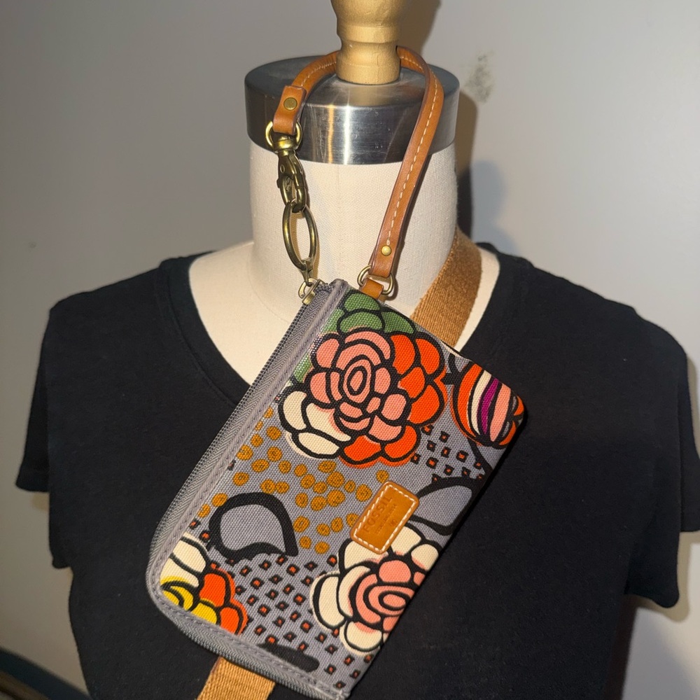 Fossil - Floral Printed Crossbody Bag and Wallet set 🩶